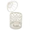 Round Iron Tealight Lantern Hollow Pattern Tabletop Candle Holder Wedding Party