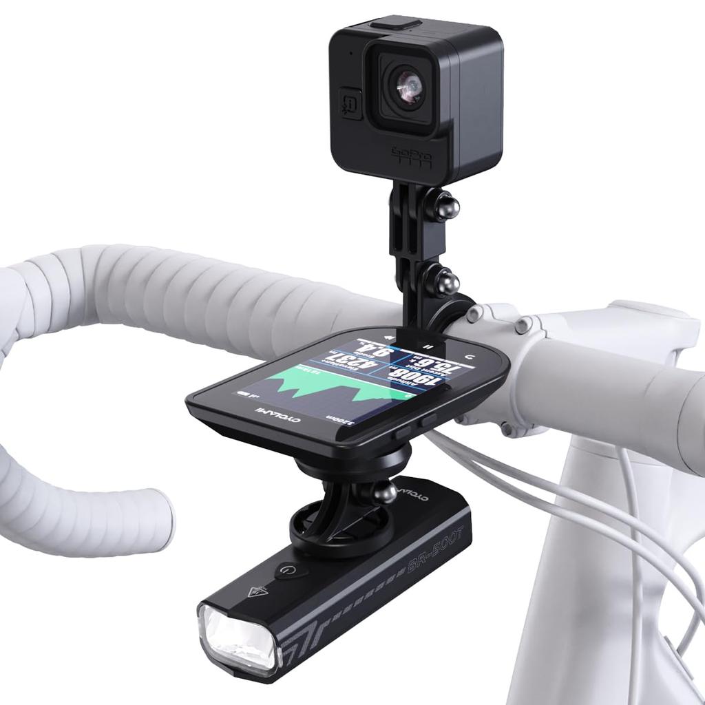CYCLAMI M6W Bicycle Mount Compatible with and CooSpo and 72g with Adjustable Extension Compatible with Handlebars - Garmin, Wahoo, Bryton, iGPSPORT,