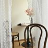Wavy Lace Curtain Long Privacy Protection Curtain Room Divider Breathable Mesh Curtain for Living Room Hotel Restaurant