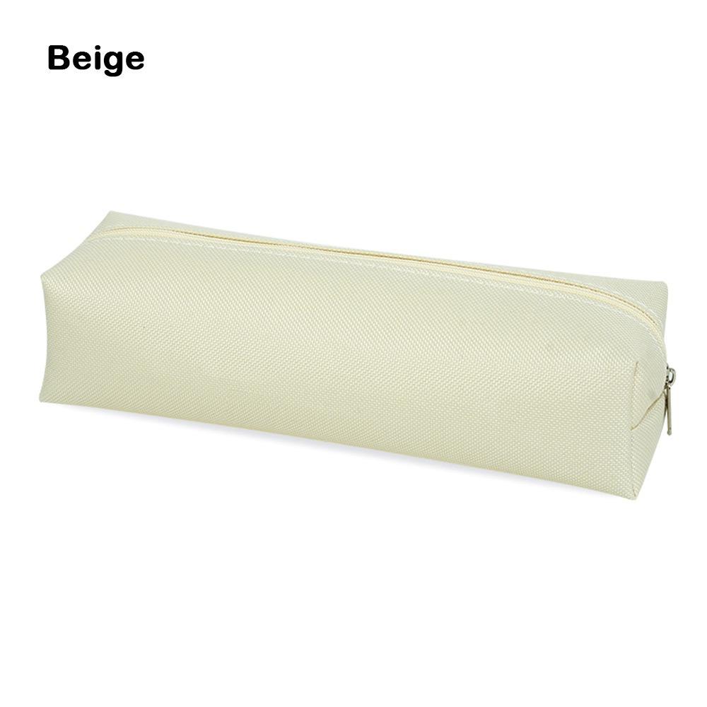 Large Capacity Pencil Case Solid Color Stationery Bag Stationery Pouch  Back To School Gift