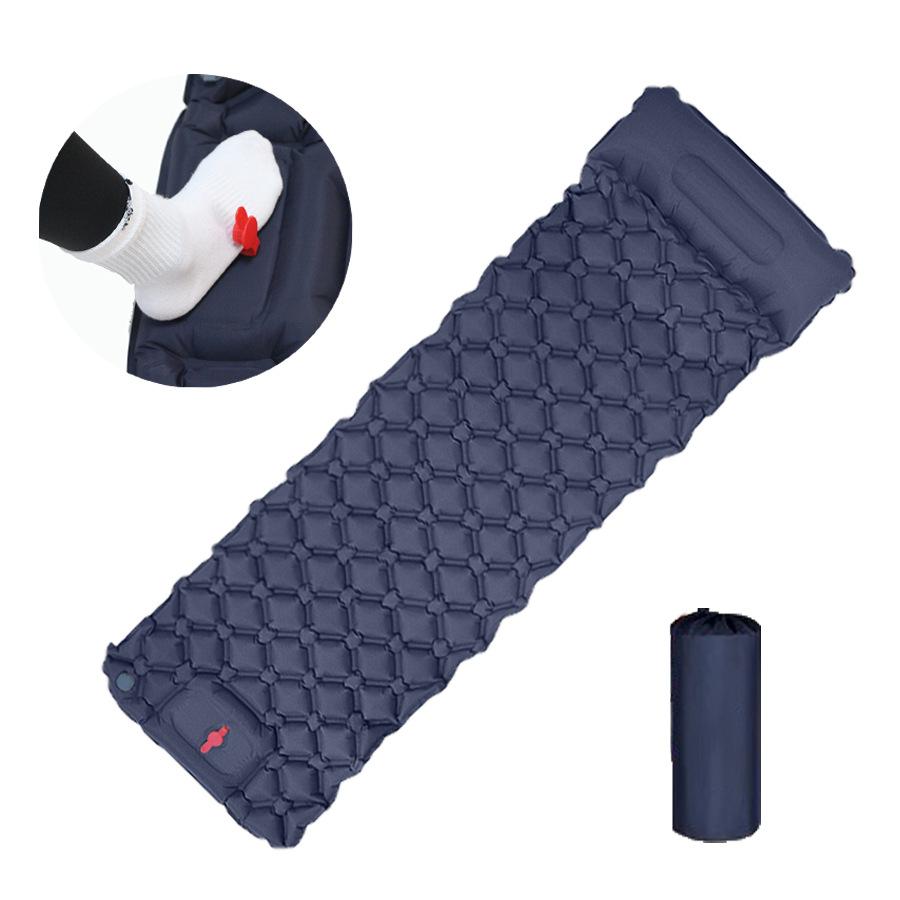 Pedale Nuovo materasso gonfiabile in TPU con diamante singolo Tenda esterna Tappetino per dormire Tappetino da campeggio ultraleggero portatile Pentagramma a prova di umidità