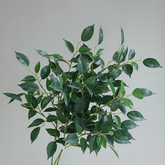 Simulierte Grüne Pflanzen Ficus Cordata Ast Künstliche Grünpflanzen Pflegeleicht Realistische Seidenblätter Haus Garten Event Dekoration