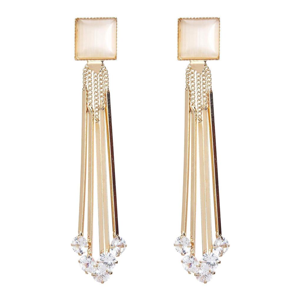 Jewellery for women Crystal Earings Gold Plated Dangler Earrings for Girls and Women