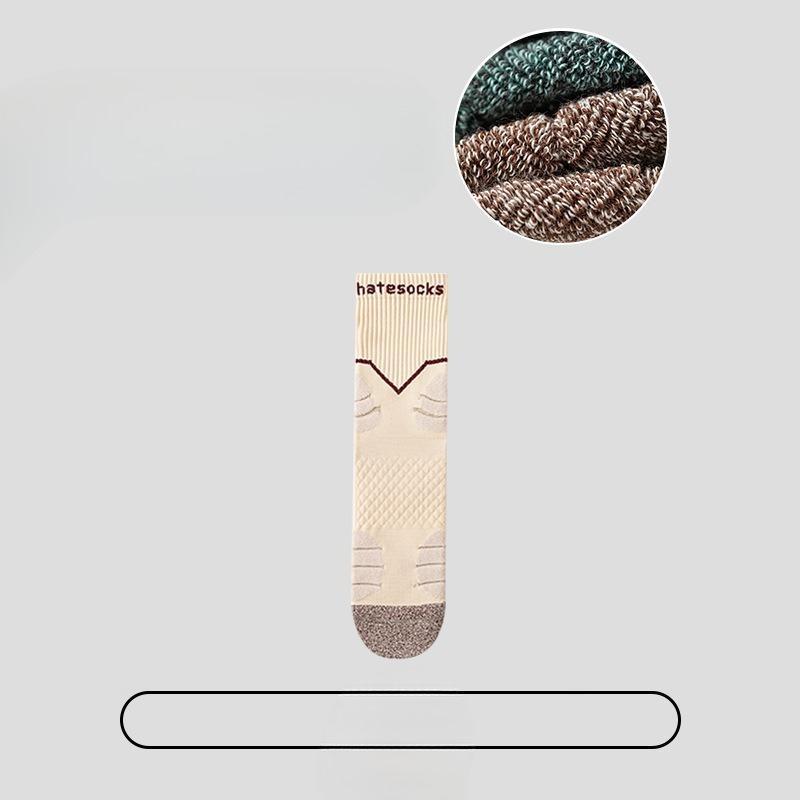 Men's Spring and Autumn Trend All Kinds of Sports Shock Absorber Towel Bottom Sweat Non Slip Tube Socks