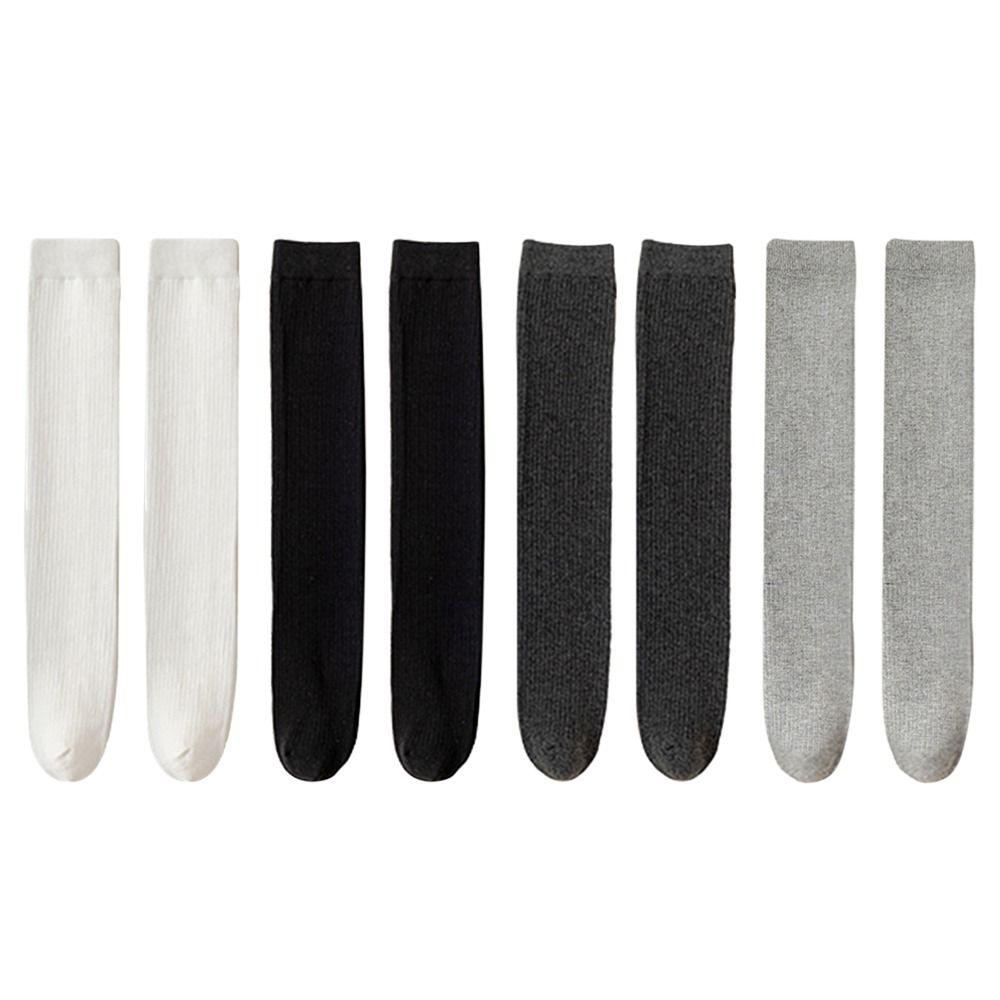 

Cotton Children Stockings Soft Calf Socks Fashion Middle Tube Socks Kids Dark Grey L