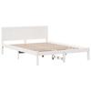 VidaXL cadre de lit en pin blanc Blanc Bois 150 x 200 cm Durable 872186