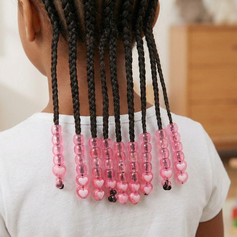 Multi-Color Colorful Hair Beads Kits DIY Painless Braiding Beads New Dreadlock Braids Decor  Girls