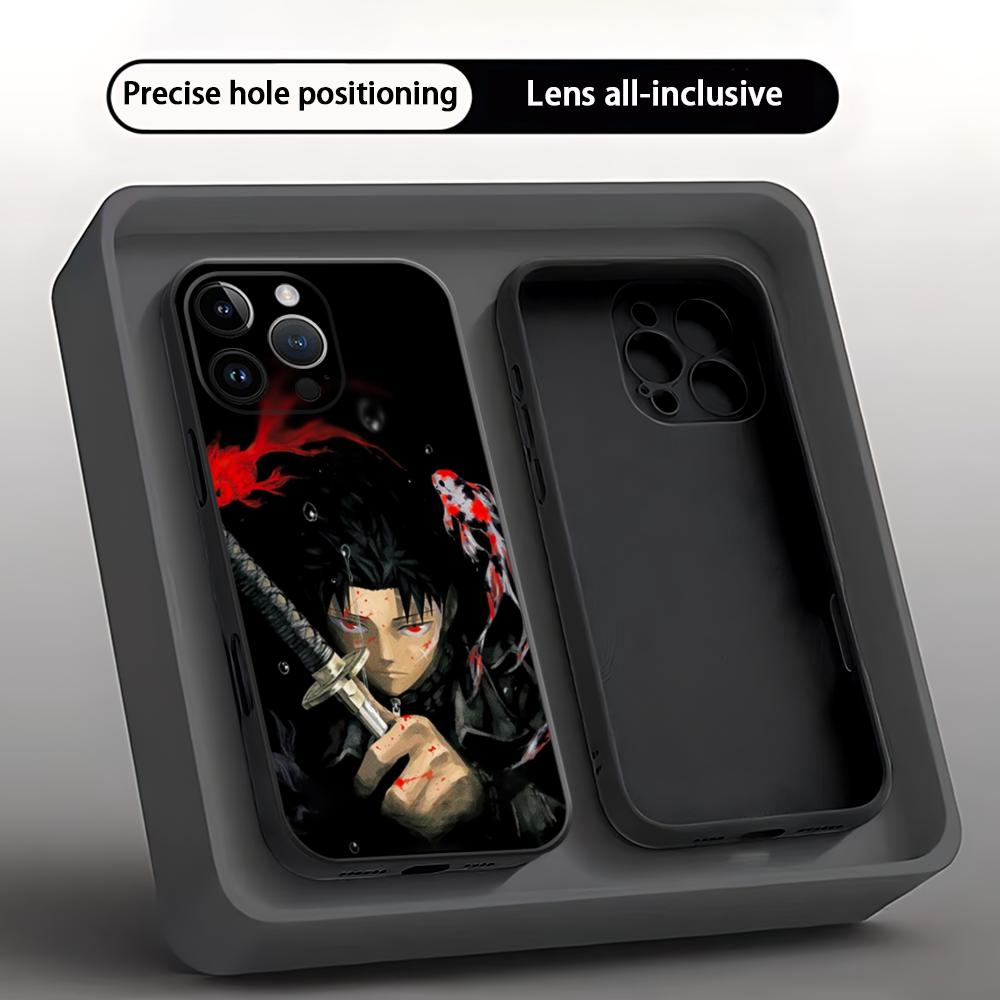 Korean Comics Kagurabachi Chihiro Phone Case For iPhone 16 15 14 13 12 11 Plus Mini Pro Max Soft Black Shockproof Cover