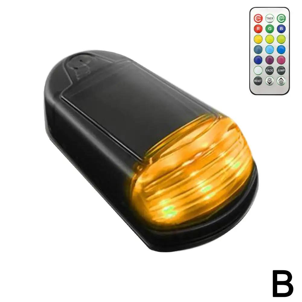 New Car Dome Light Modified Warning Light 3 LED Solar Light Driving Application Safety Roof Wireless Truck Control Light H4G3