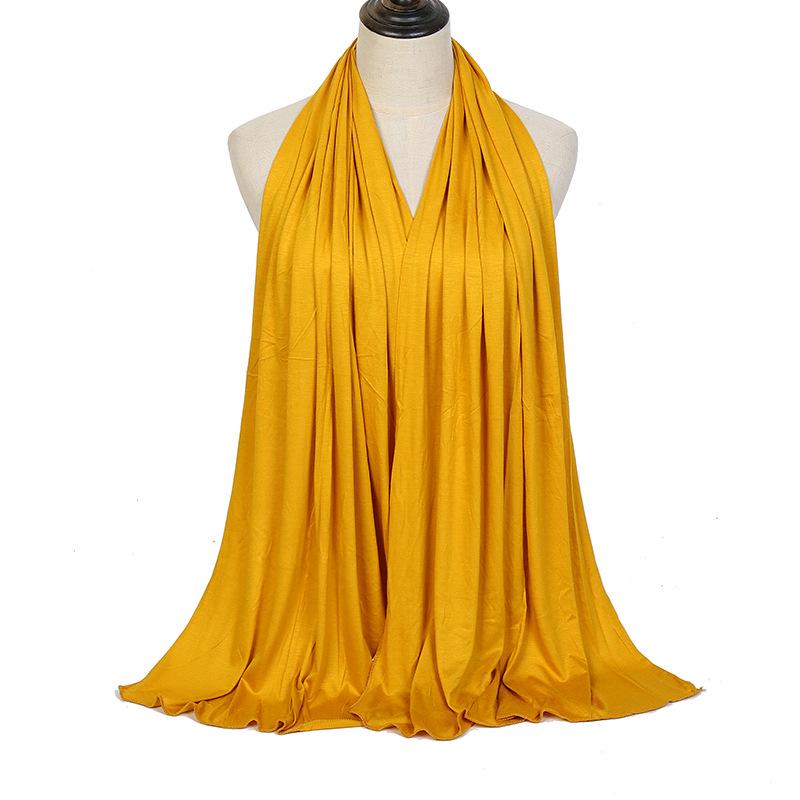 Modal Solid Color Long Scarf: High-Quality, Breathable, Soft Handfeel, Mercerized Cotton (YW125)