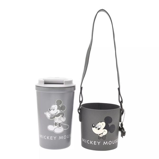 Disney Mickey Mouse Tumbler Stainless Steel with Holder and Charm, Colors NEW