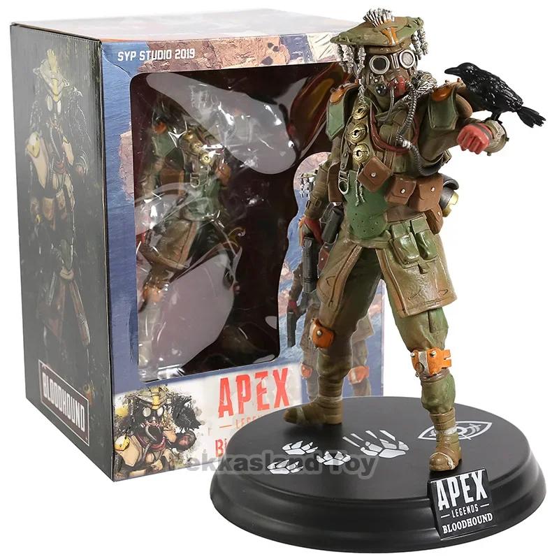 Apex Legends Коллекция персонажей Wraith, Игровая фигурка персонажа, Фигурка Bloodhound из ПВХ, Коллекционная модель, Игрушка для мальчика, Подарок на Рождество, День рождения белый