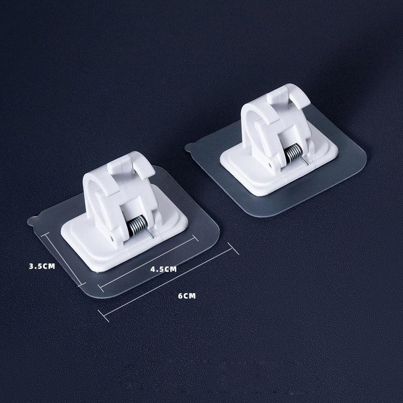 4pcs Nail-Free Adjustable Curtain Rod Holder Clamp Curtain Rod Brackets