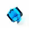 Extremely Rare Lab -Created Teal Sapphire Cube 114 Ct Loose Gemstone CERTIFIED M4-212-k