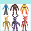 Vibrant 6pcs Fnaf Five Nights At Freddy's Light Up Action Figures For Kids