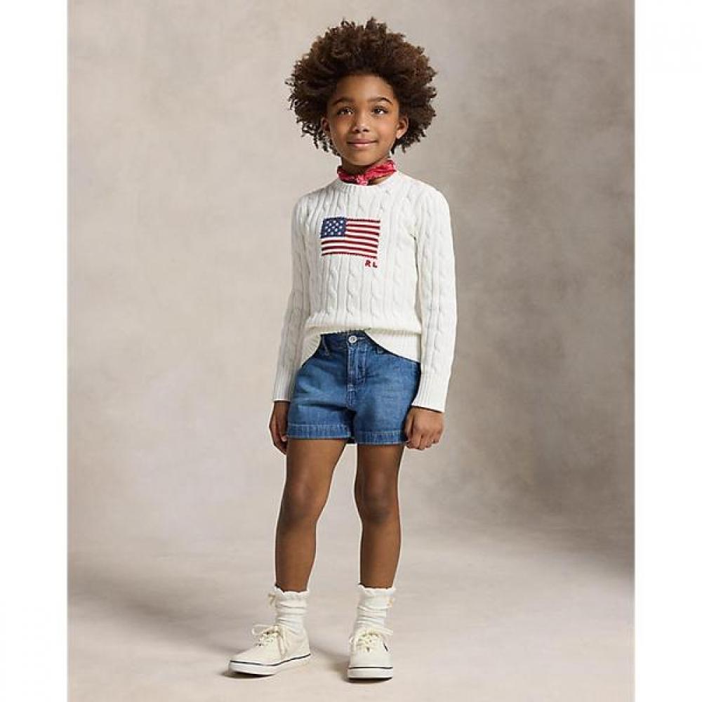 Polo Ralph Lauren Girls Denim Short Indigo 2 6y 3
