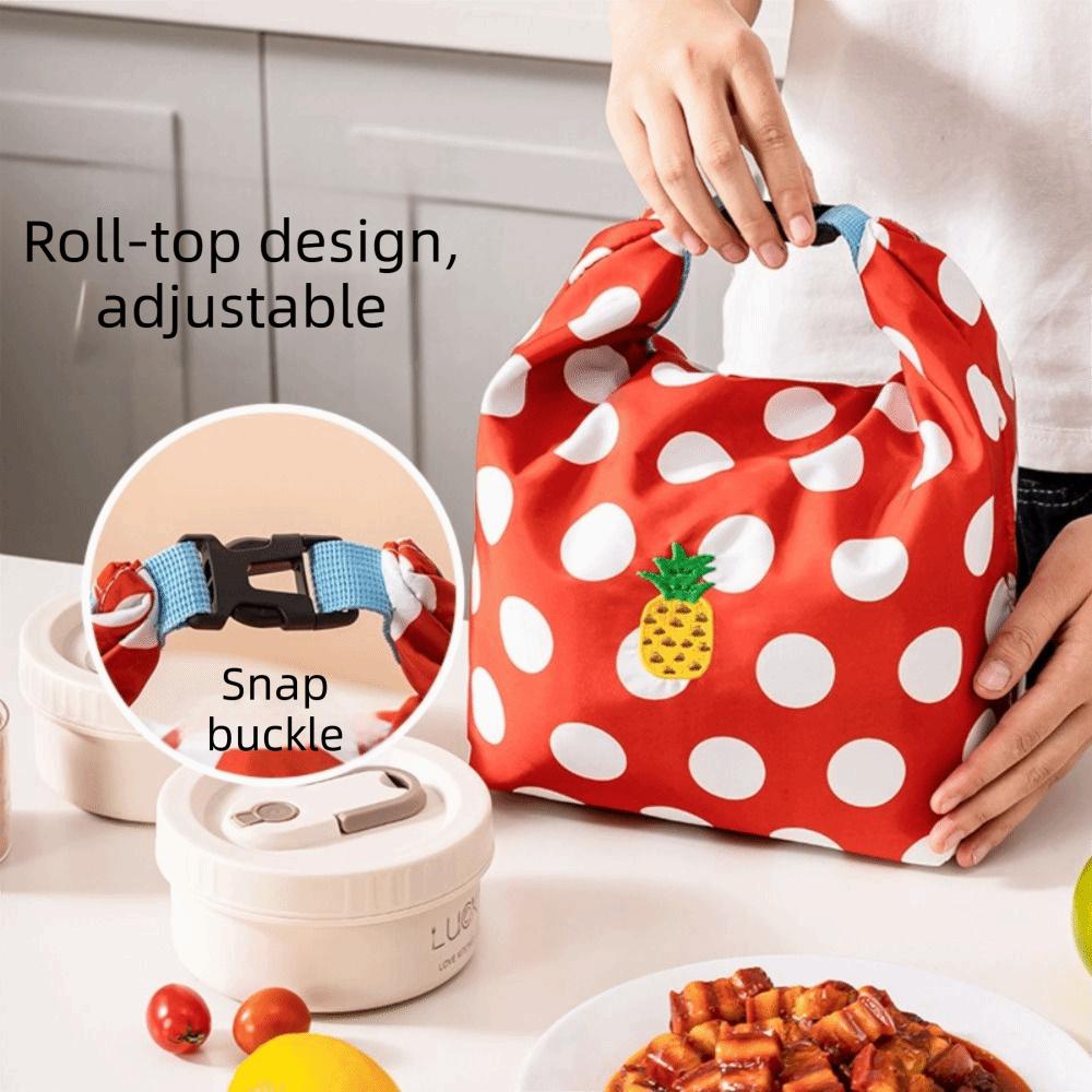 Foldable Lunch Pack Portable Insulated Tote Bag Practical Picnic Travel Storage Bags Women