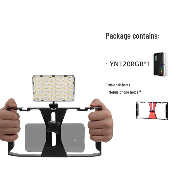 Yongnuo YN120 RGB Portable LED Light - Adjustable Color Temperature for Live Broadcasts and Vlogs