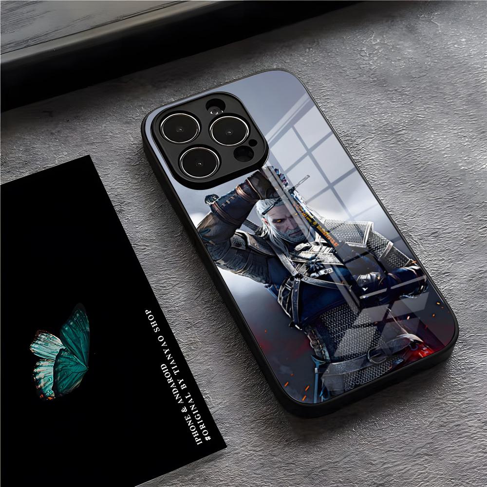 The W-Witcher Phone Case For IPhone 17 Pro Max 15 Pro 16 14 Plus 12 13 Mini 11 Pro Shockproof Glass Cover