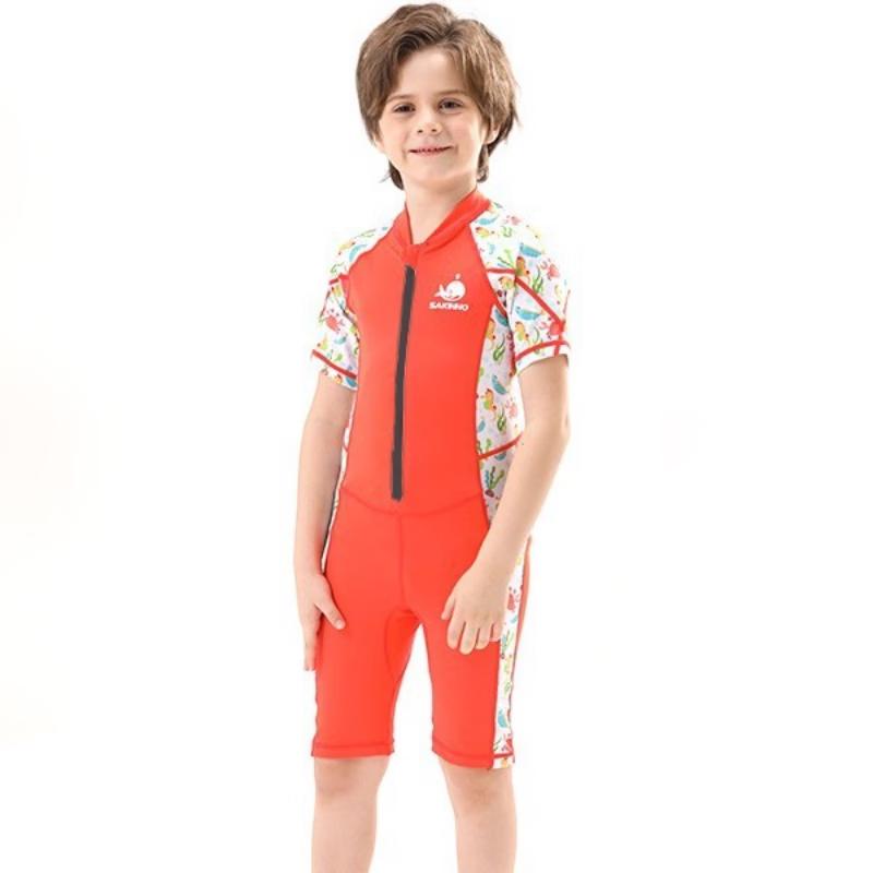 SAKINNO Kids  Short-Sleeve Sun Protection Wetsuit S