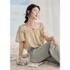 Mishow French Off-Shoulder Tencel Blouse