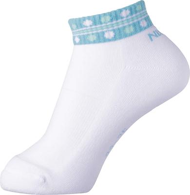 Nittaku Tênis de Mesa e Curto Azul Claro Tamanho M NW2719 Meias Femininas, Absorção de Umidade, Secagem Rápida, Antibacteriano, Resistente a Odores, Comprimento, (03),