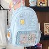 Transparenter Rucksack mit Sternenmuster Lolita Schülertasche Mode Transparente Ita Tasche Mädchen