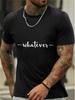 Black T-shirt - Soft Breathable Cotton Blend Tee with Stretch Fabric for Gym