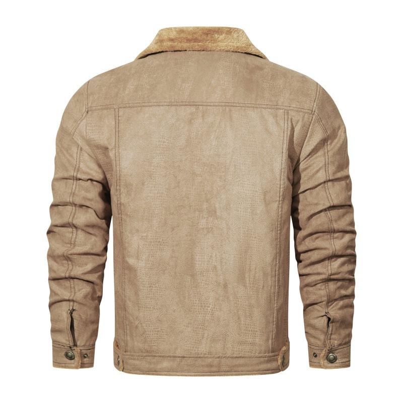 New Lapel Jacket Fur One Cross-border Men's Winter Fleece Coat Men's Loose Men's Wear