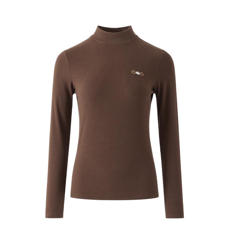 Dámská termoaktivní antibakteriální základní vrstva s polozvýšeným krkem - Zeštíhlující, k pokožce šetrný úplet na podzim/zimu