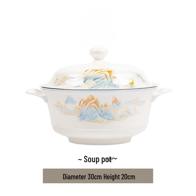 Mod Lanka Palace Landscape Ceramic Dinnerware