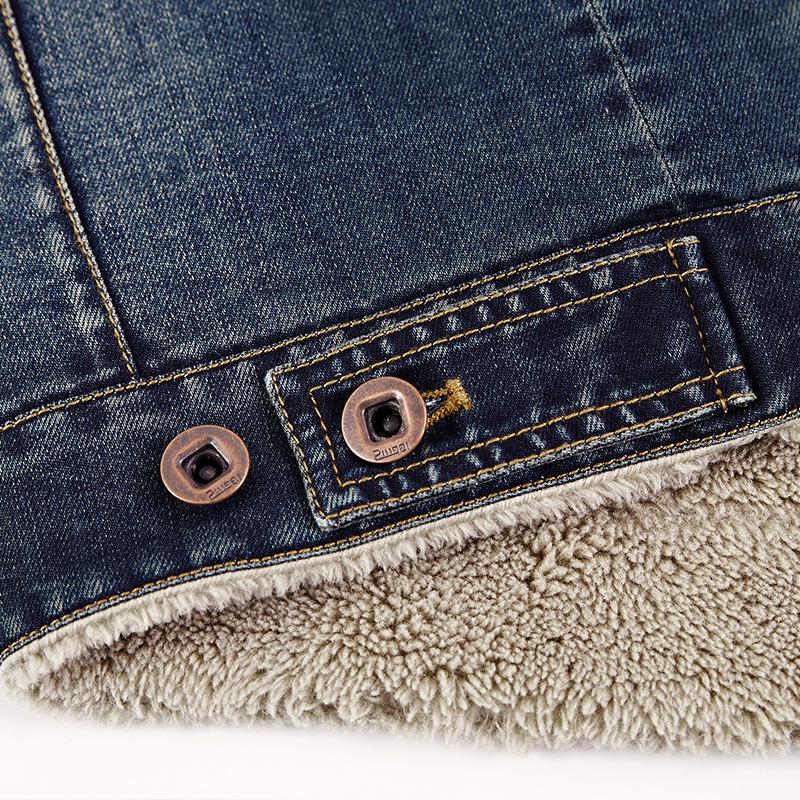 Мужская джинсовая куртка осень-зима — фото 6