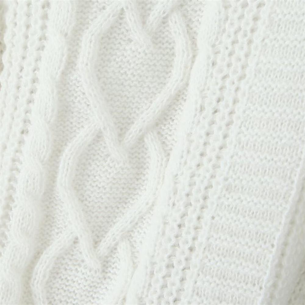 2024 Autumn/Winter Women's Loose Cable Knit Cardigan Sweater