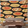 Colorful Pizza Pattern Design Pattern Wall Hanging Tapestry Decorative Tapestry Home Decor for Bedroom and Living Room