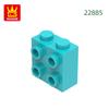 Non-Toxic 77Pcs/Lot 1X2X1 2/3 With Studs On 1 Side Block Moc Color Accessories Compatible With 22885 Brick Diy Children Toy Assembly
