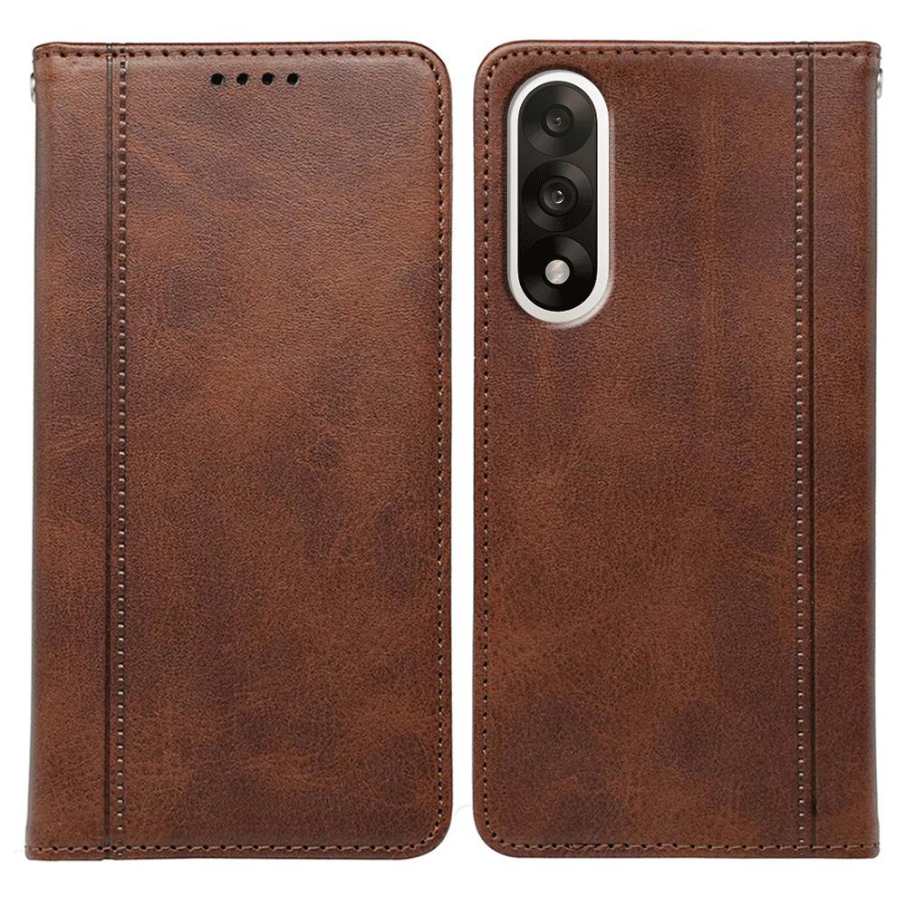 For OnePlus Ace 5 Ultra 5G/Nord 5 5G Case Hidden Magnetic Closure Calf Texture Leather Phone Cover