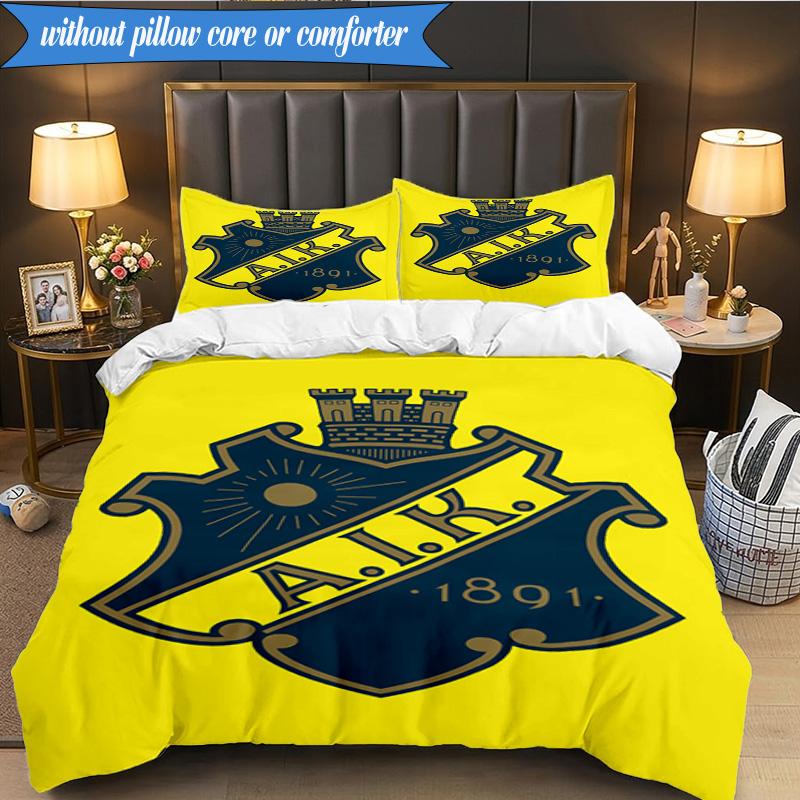 Aik Crest  3pcs Bedding,Including 1pc Duvet Cover And 2pcs Pillowcases Perfect for Christmas,Ideal for Bedroom, Dormitory