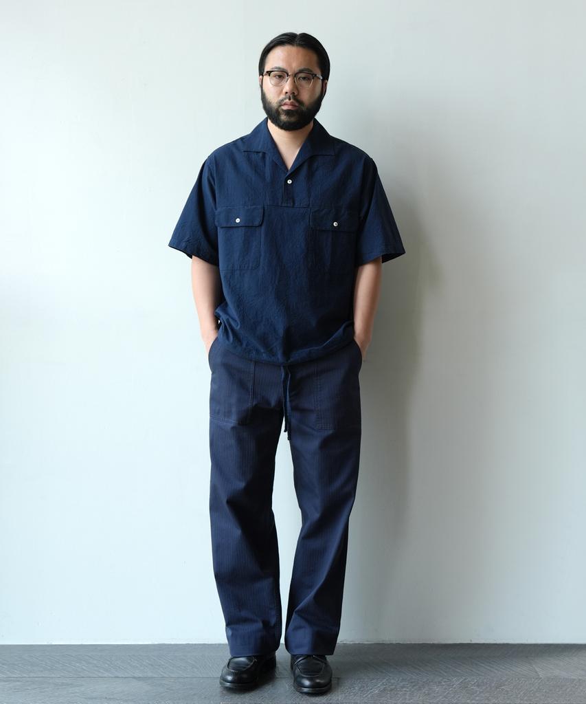 Bancheu Npg Hbt Cotton One Wash Fatigue Pants - Navy
