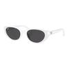 Ray-Ban Sunglasses With Letter Logo Injection Molded Irregular Shape Unisex Sunglasses White 0RB4457D677287