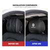 RUN1 For Volkswagen VW Car Seat Headrest Pillow Anti-Dirty Protective Cover Dustproof Scirocco Passat Polo B5 B6 B7 CC Tiguan Sharan