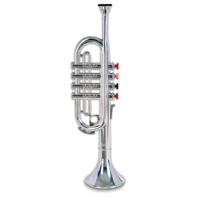 BONTEMPI Silver 4 Musical Montessori for Girls and Ages and Perfect for Preschool and Elementary School Entrance Birthday and Christmas Gifts Trumpet,