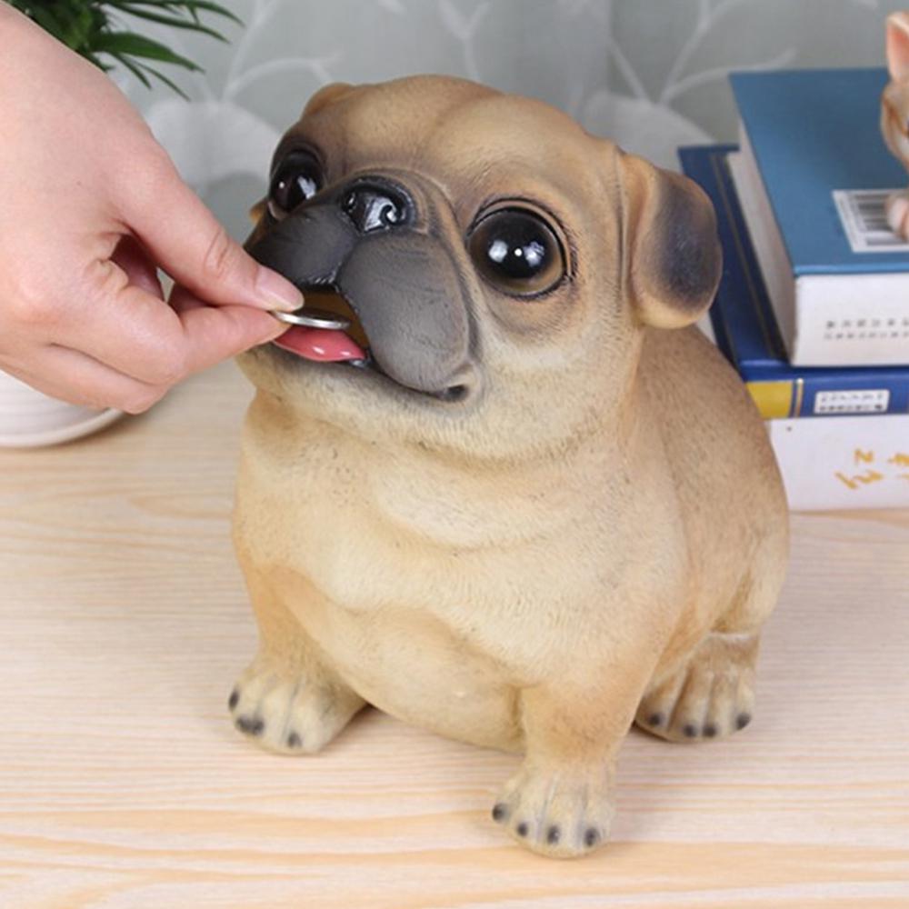 The Dog Simple Pug Portable Practical Home Furnishing Gifts Interesting Fashion Durable Storage Child Cute Cute Pet Piggy Bank