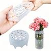 Silicone Spiral Flower Stem Holder No Damage To Stems Reusable Grid for Home Wedding Bouquet Arrangement