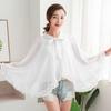 Thin Print Sunscreen Shawl Women Summer Uv Protection Riding Sunscreen Cloak Lady Poncho Capes Black