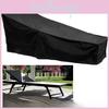 Black Polyester Sunlounger Cover With Dustproof And Waterproof Properties