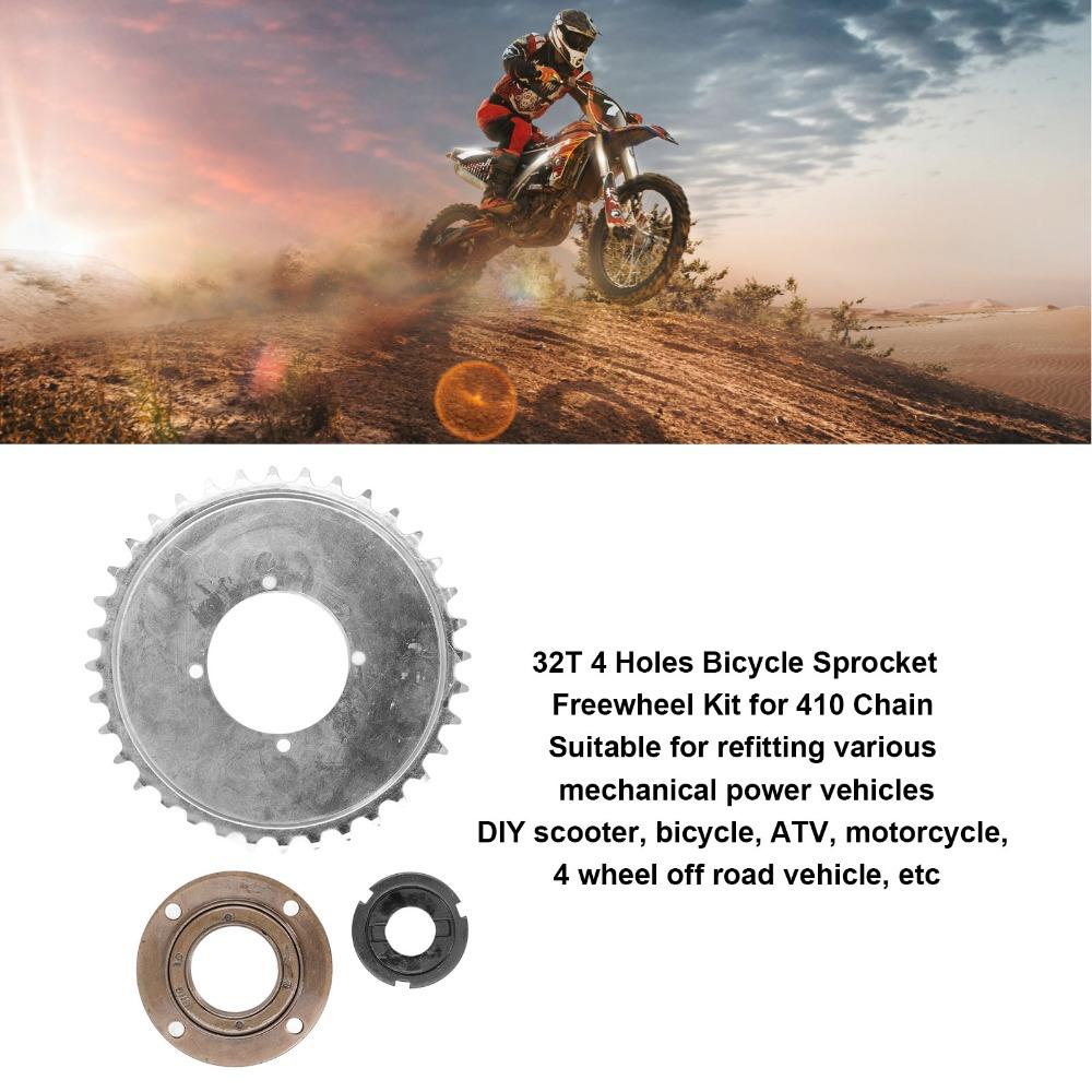 Steel Chain Sprocket Kit 32 T Bike Flywheel Kit Durable Bicycle Sprocket Kit  Bicycle Repair