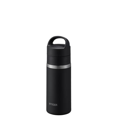 Tiger Thermos Water Bottle 360ml Vacuum Insulated Carbonated Bottle Handle Holder Included Portable Compact MKB-T036KK Black