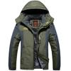 Men's Jacket Winter Outdoor Warm Men's Gorpcore Waterproof Thick Fleece Parka Snow Hiking Casual Windproof Hooded Coat