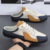 Fashion Net Shoes Bag Head Half Tray Large Size Shoes Men's 2025 Summer New Mesh Breathable One Pedal Lazy Shoes