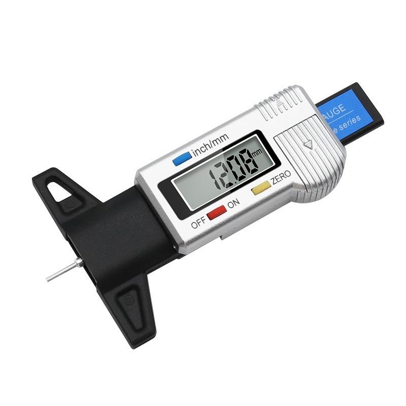 Tire Tread Depth Gauge, Measuring Ruler, Tire Tread Gauge, Travel Mark Card Ruler, Electronic Digital Display Scale